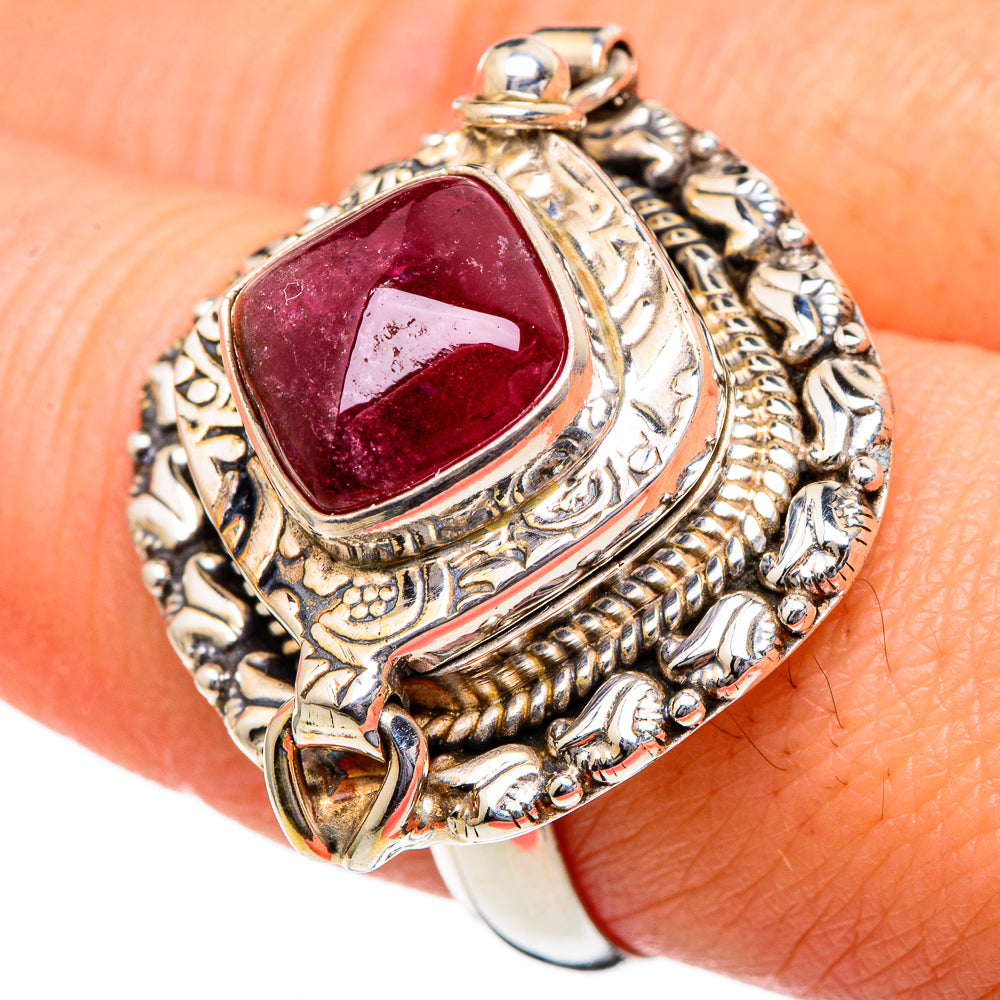 Pink Tourmaline Rings handcrafted by Anasilvercos - RING96592