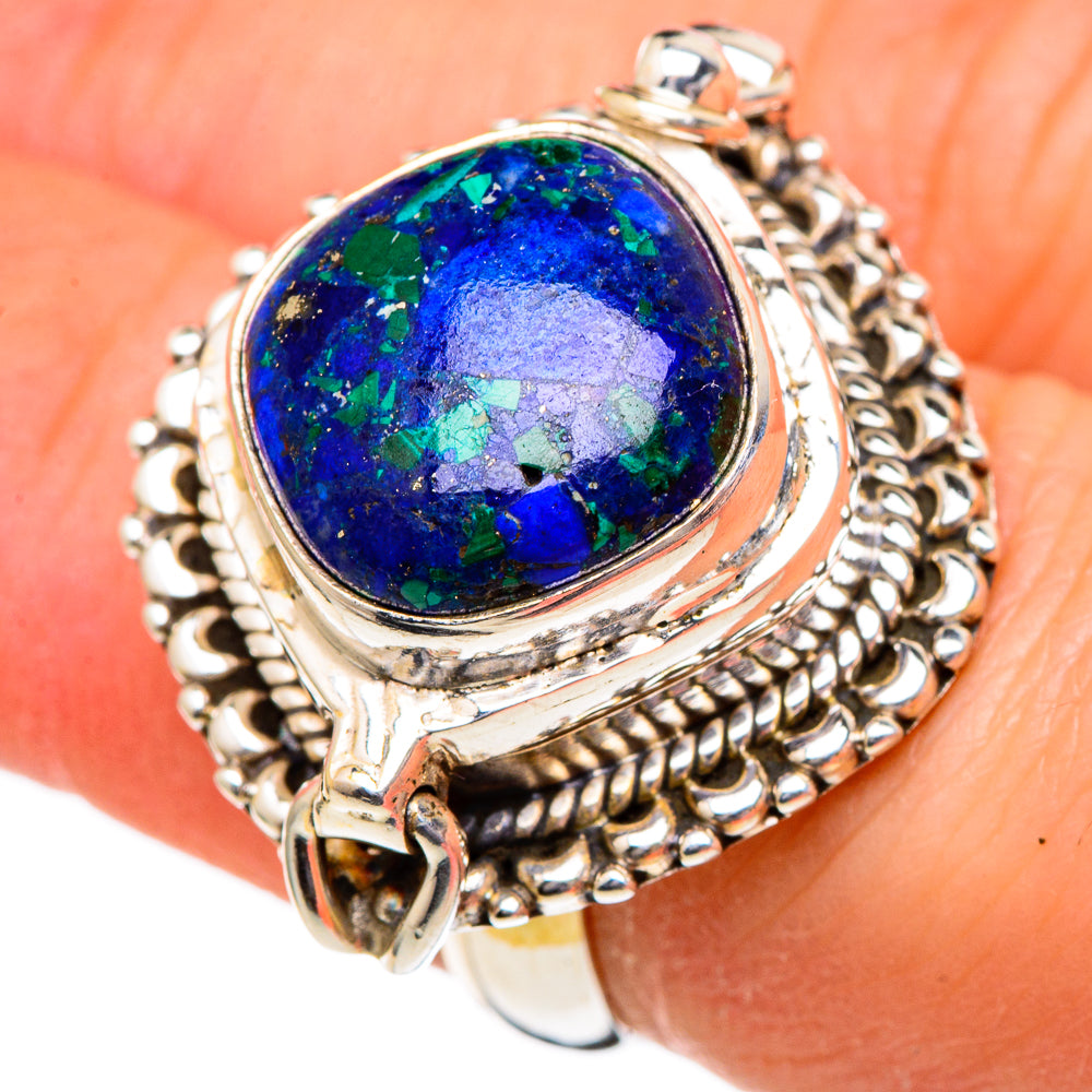 Azurite Rings handcrafted by Anasilvercos - RING96605