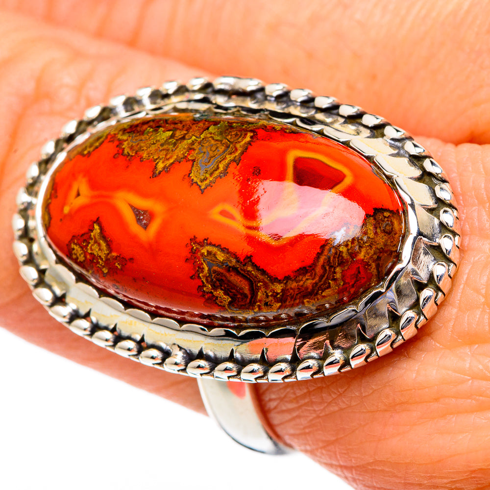 Moroccan Agate Rings handcrafted by Anasilvercos - RING96624