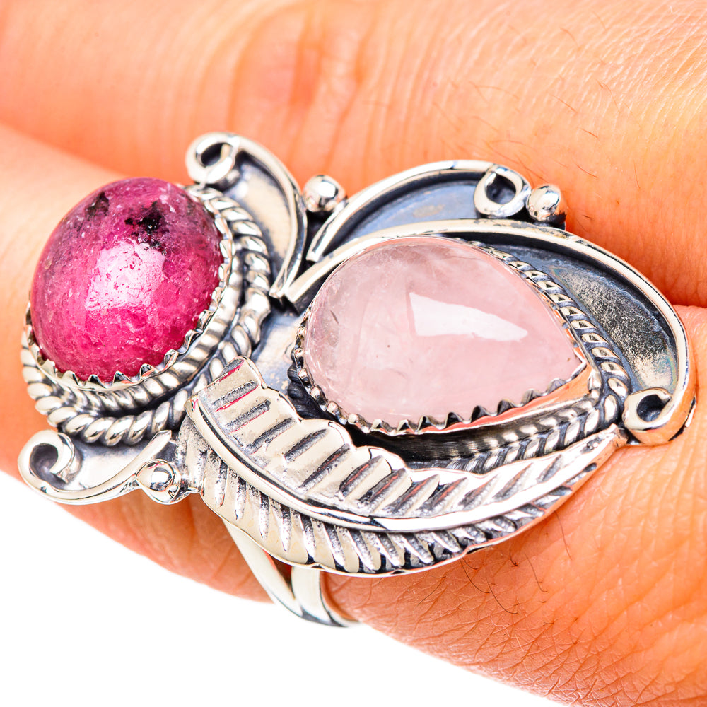 Rose Quartz Rings handcrafted by Anasilvercos - RING96629