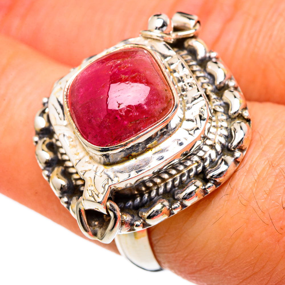 Pink Tourmaline Rings handcrafted by Anasilvercos - RING96630