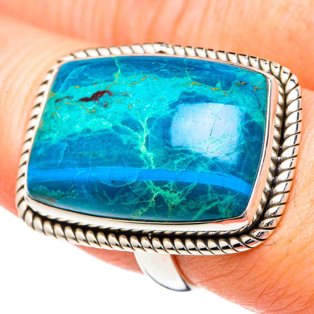 Chrysocolla Rings handcrafted by Anasilvercos - RING96639