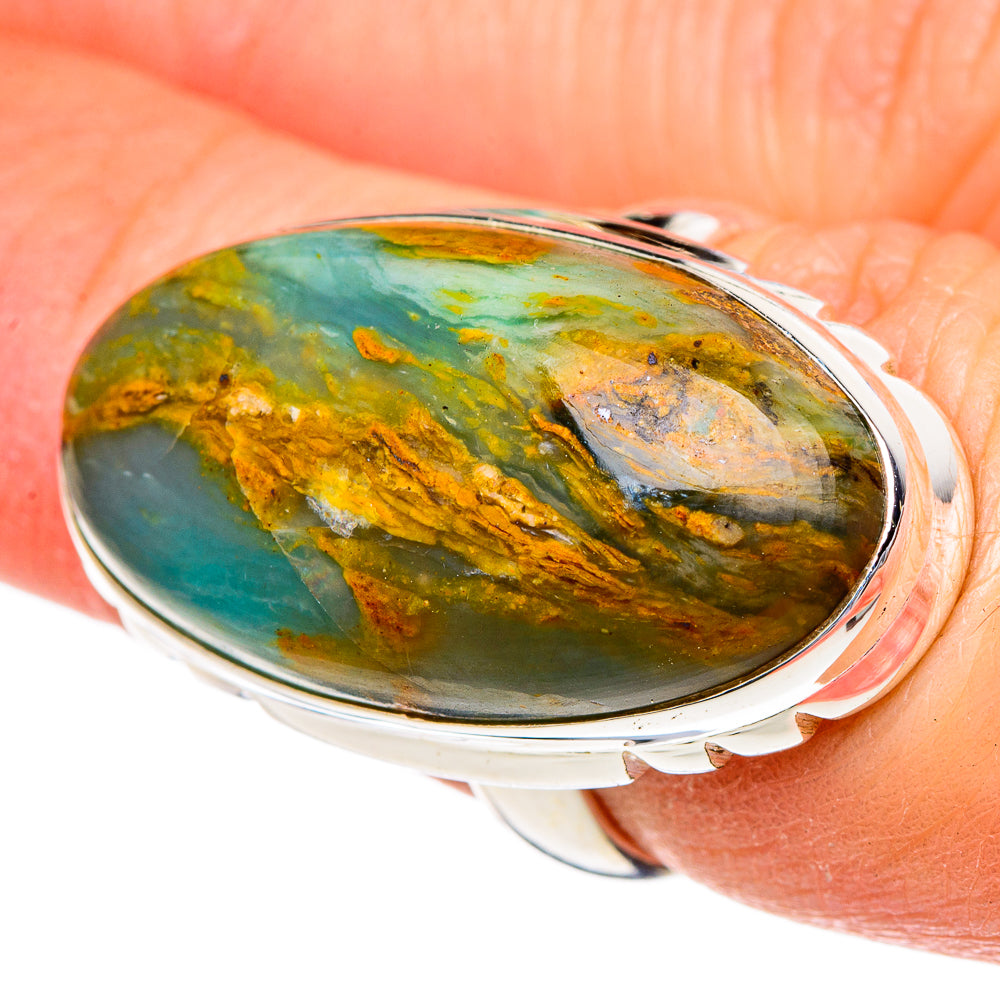 Peruvian Opal Rings handcrafted by Anasilvercos - RING96644