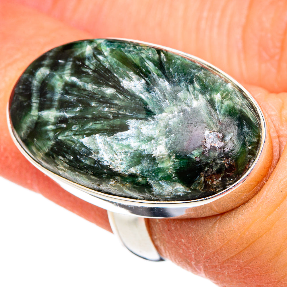 Seraphinite Rings handcrafted by Anasilvercos - RING96646