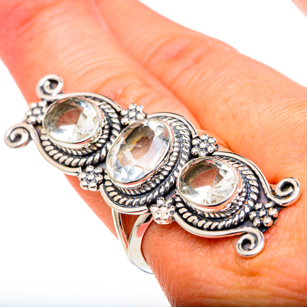 Green Amethyst Rings handcrafted by Anasilvercos - RING96649