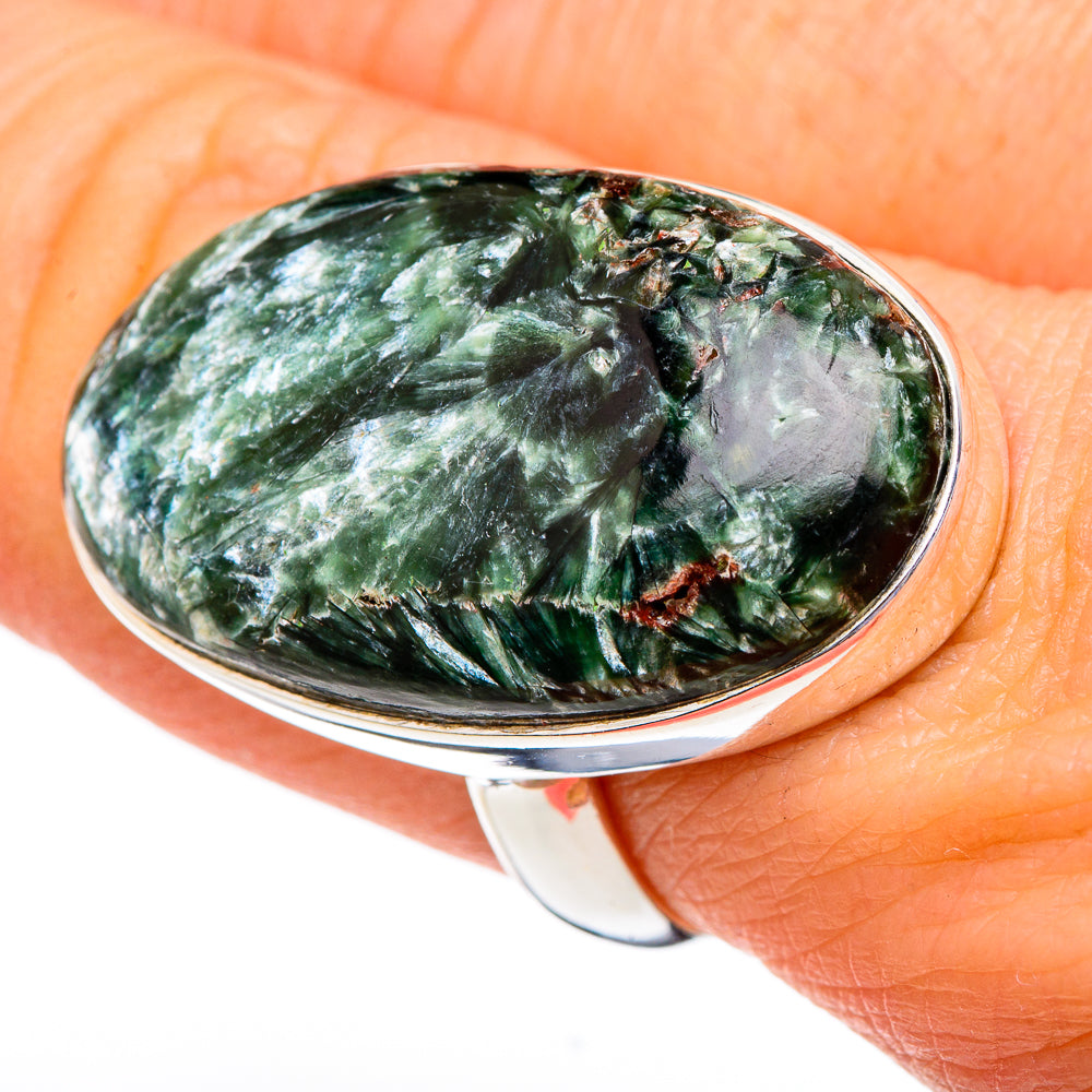 Seraphinite Rings handcrafted by Anasilvercos - RING96681