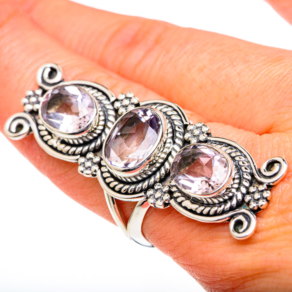 Kunzite Rings handcrafted by Anasilvercos - RING96700