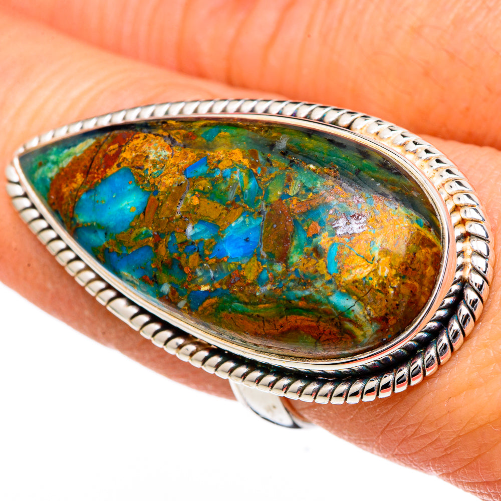 Chrysocolla Rings handcrafted by Anasilvercos - RING96708