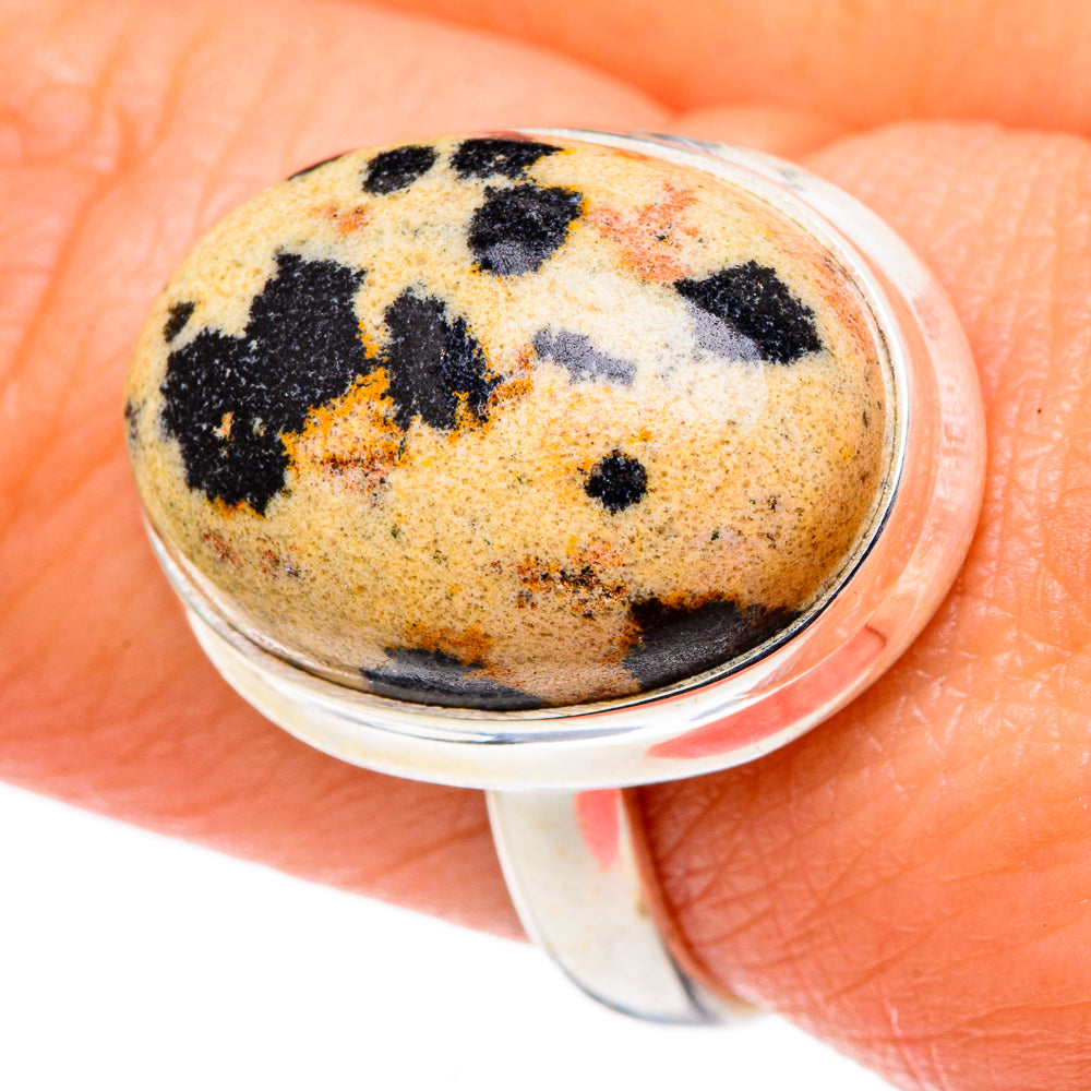 Dalmatian Jasper Rings handcrafted by Anasilvercos - RING96760