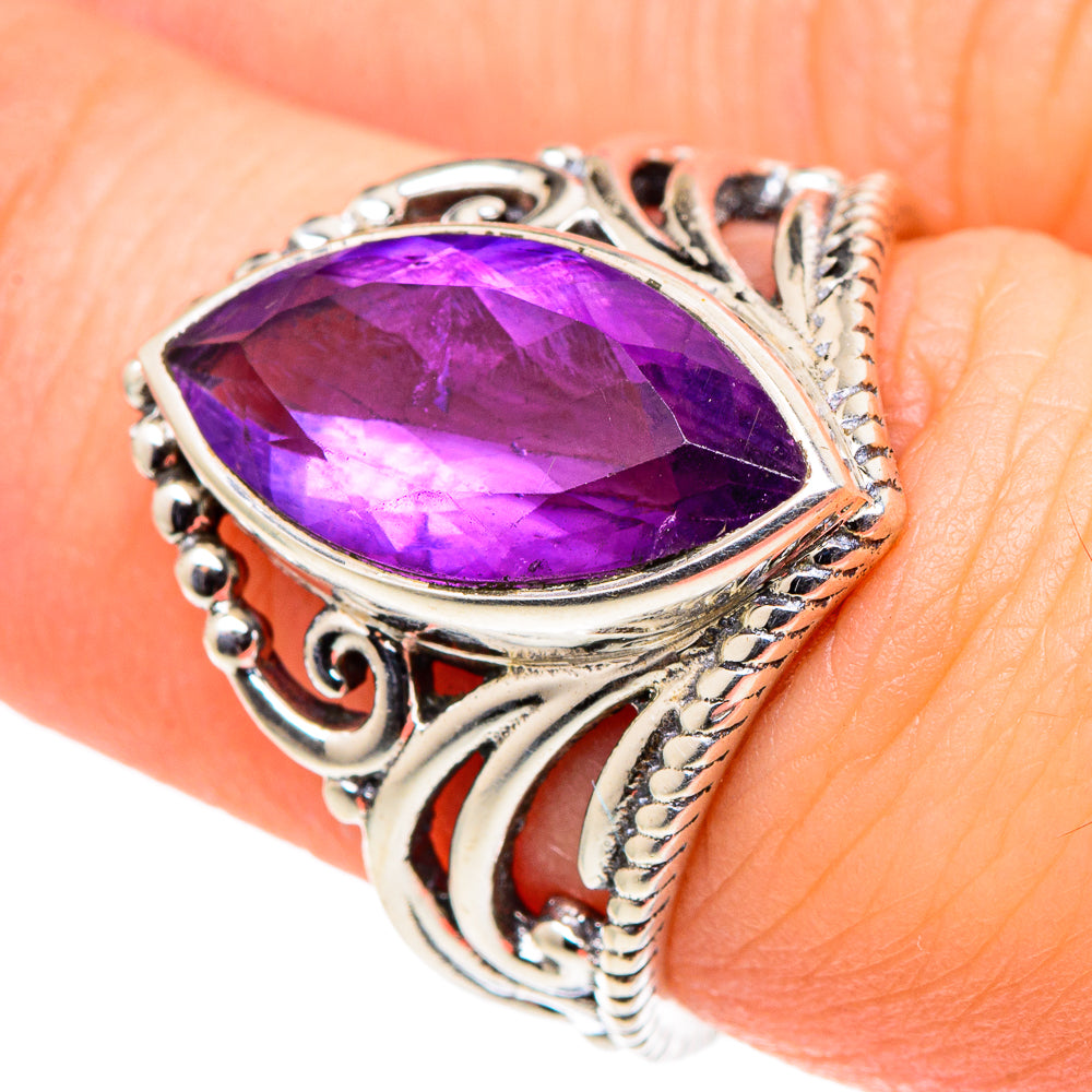 Amethyst Rings handcrafted by Anasilvercos - RING96801