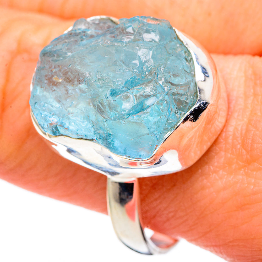 Aquamarine Rings handcrafted by Anasilvercos - RING96808