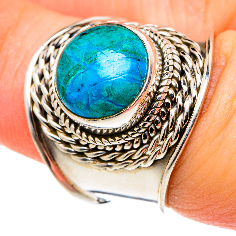 Chrysocolla Rings handcrafted by Anasilvercos - RING96810