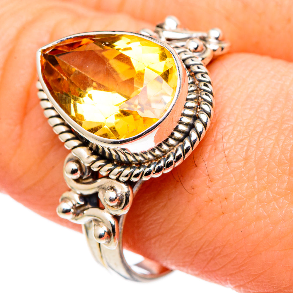 Citrine Rings handcrafted by Anasilvercos - RING96819