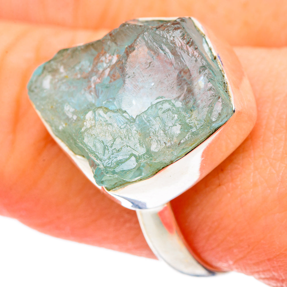 Aquamarine Rings handcrafted by Anasilvercos - RING96836