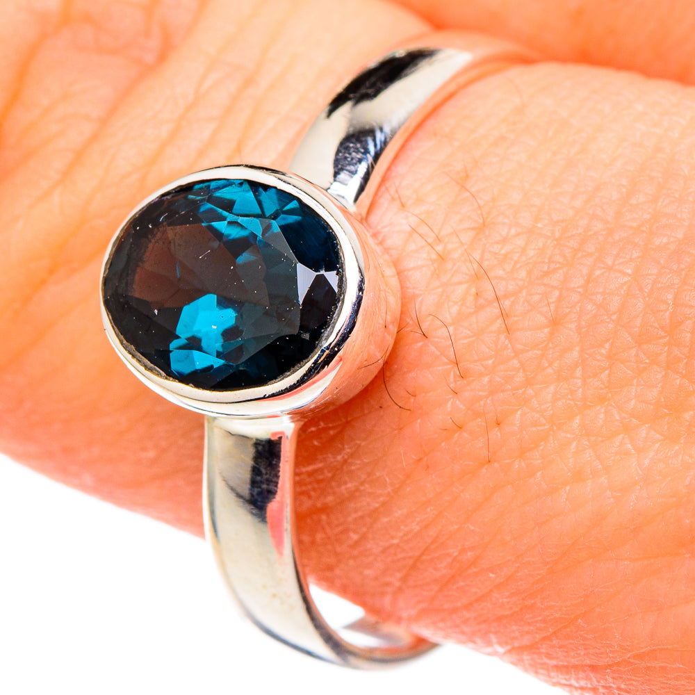 Blue Spinel Rings handcrafted by Anasilvercos - RING96841