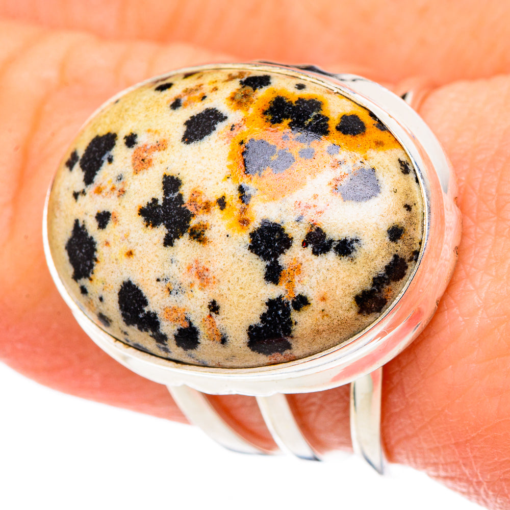 Dalmatian Jasper Rings handcrafted by Anasilvercos - RING96844