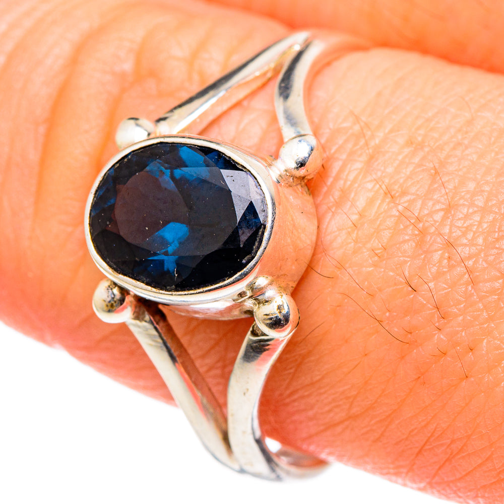 Blue Spinel Rings handcrafted by Anasilvercos - RING96861