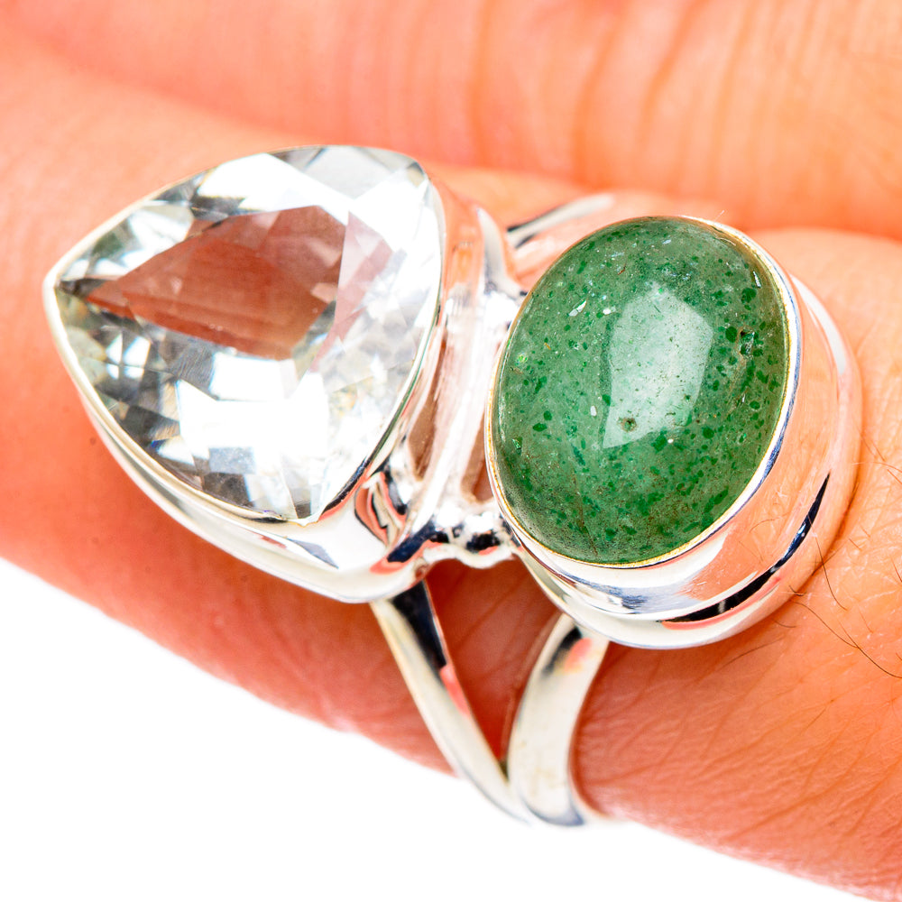 Green Amethyst Rings handcrafted by Anasilvercos - RING96868