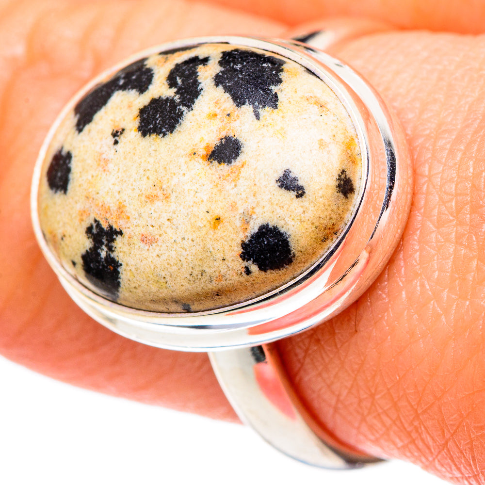 Dalmatian Jasper Rings handcrafted by Anasilvercos - RING96870