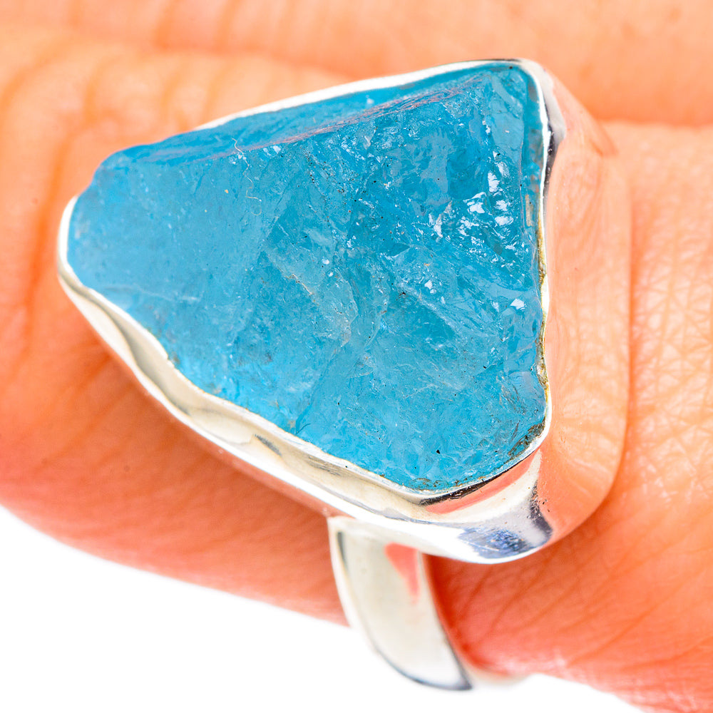 Aquamarine Rings handcrafted by Anasilvercos - RING96886