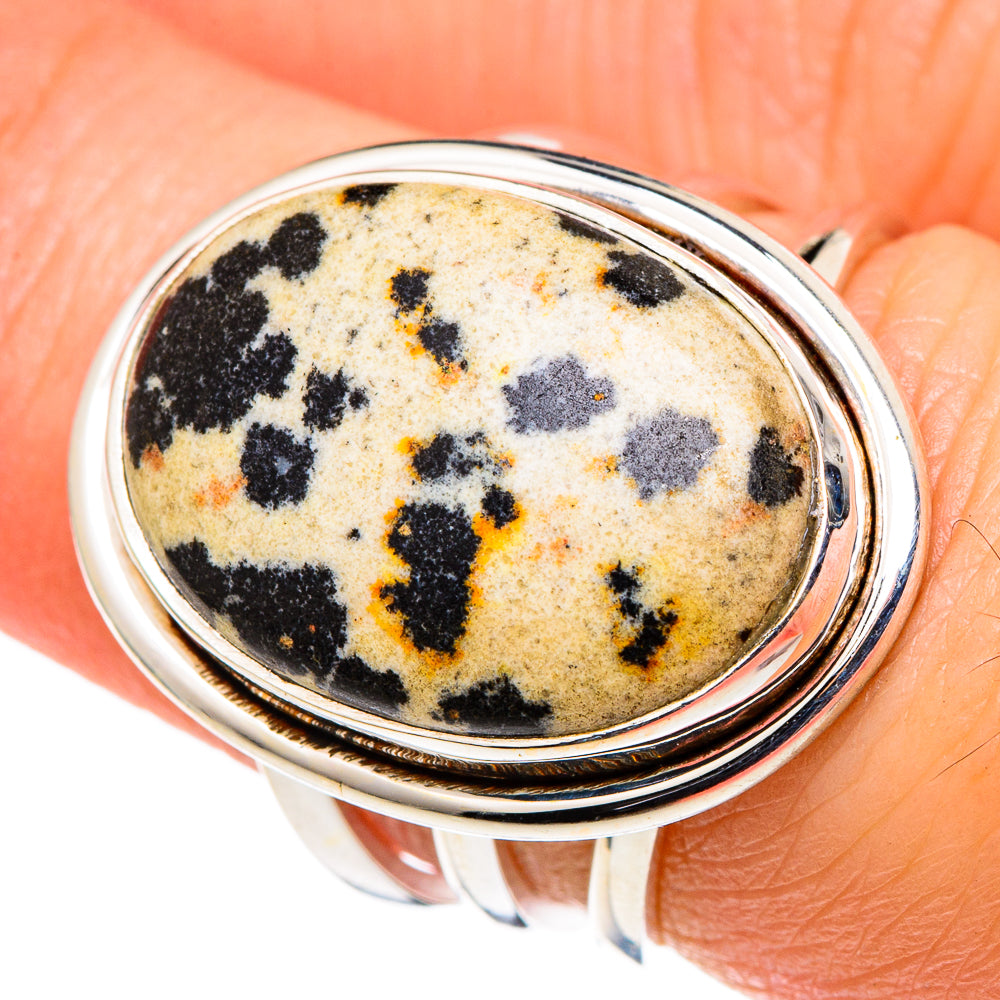 Dalmatian Jasper Rings handcrafted by Anasilvercos - RING96892