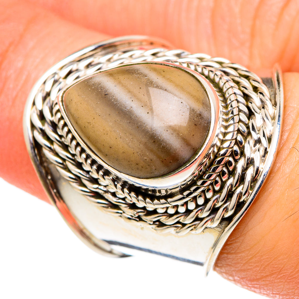 Striped Flint Rings handcrafted by Anasilvercos - RING96893