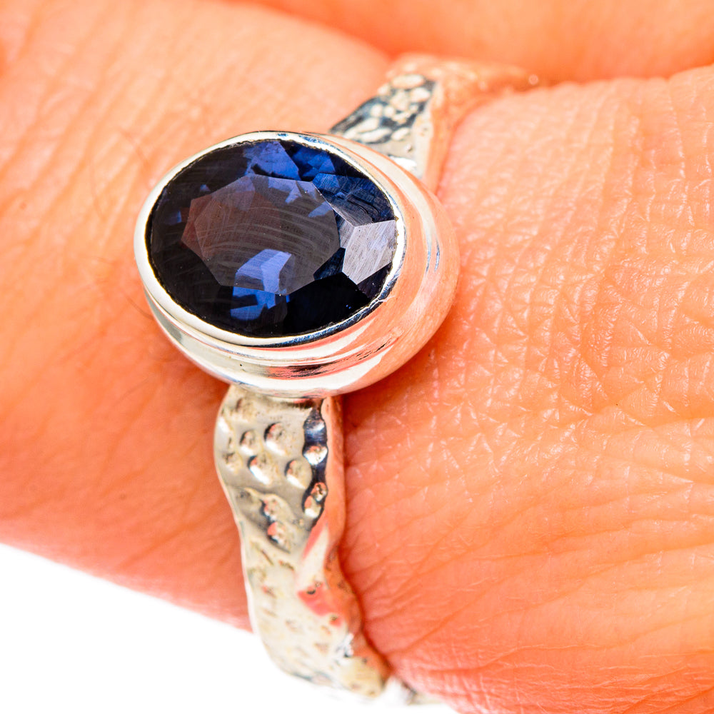 Blue Spinel Rings handcrafted by Anasilvercos - RING96902