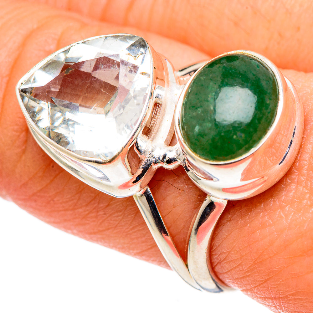 Green Amethyst Rings handcrafted by Anasilvercos - RING96908