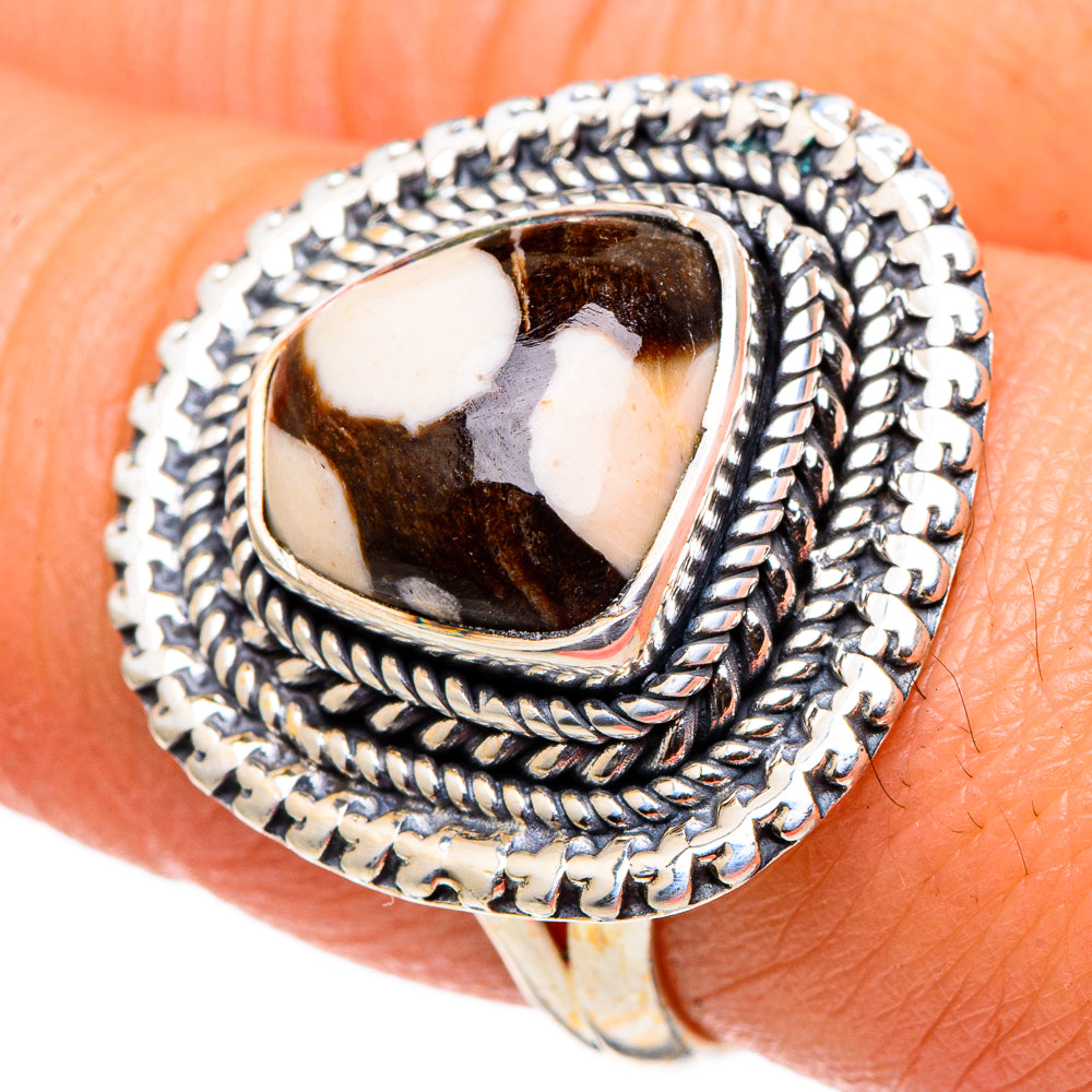 Peanut Wood Jasper Rings handcrafted by Anasilvercos - RING96909