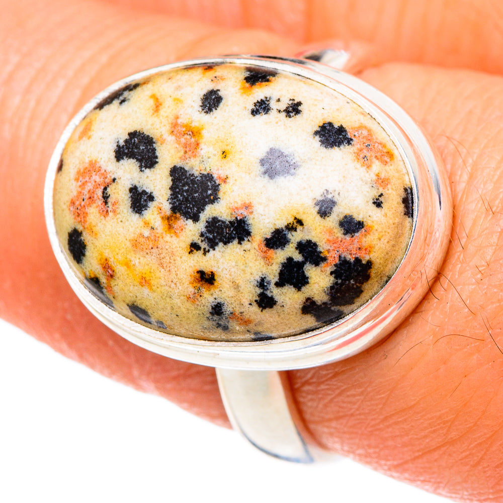 Dalmatian Jasper Rings handcrafted by Anasilvercos - RING96910
