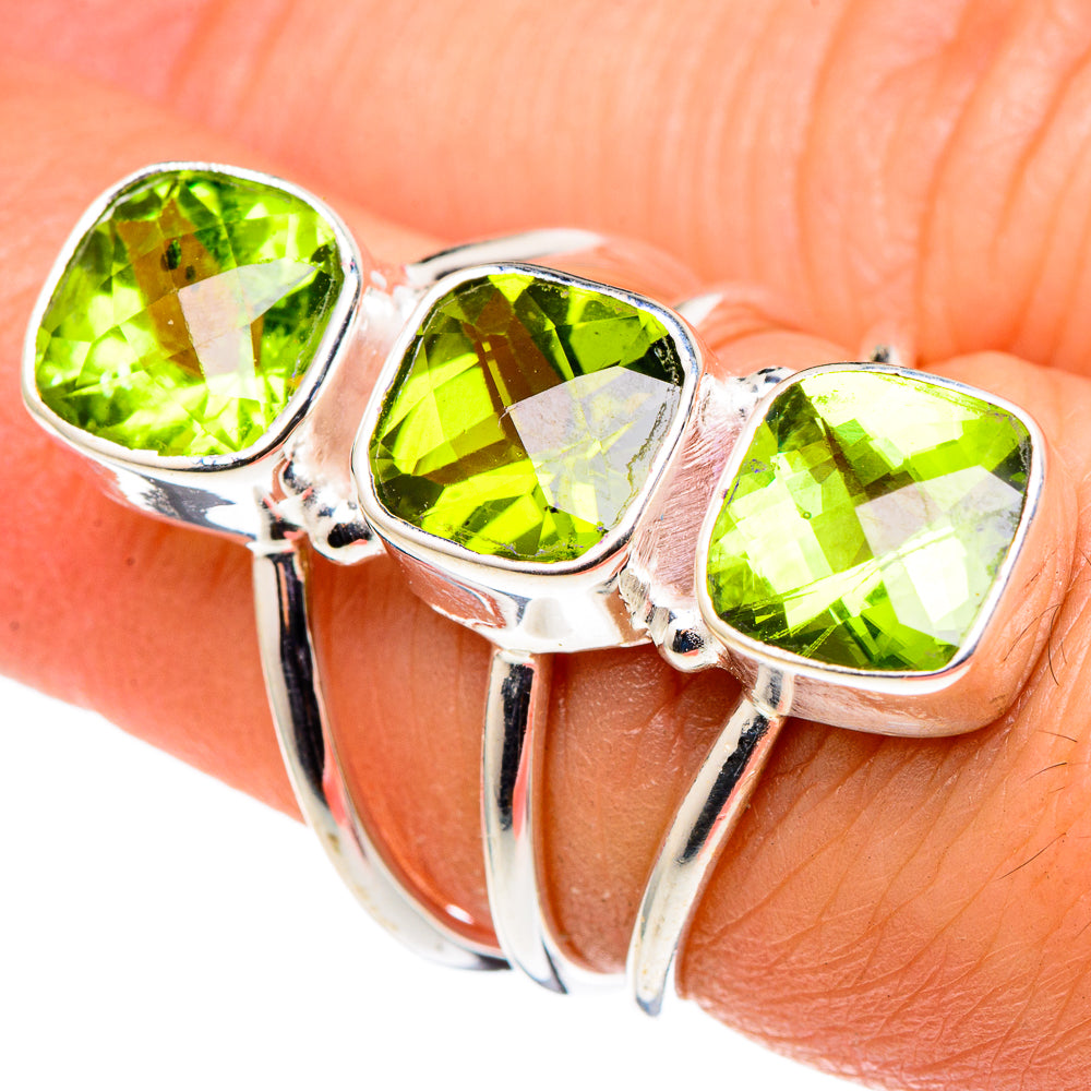 Peridot Rings handcrafted by Anasilvercos - RING96928