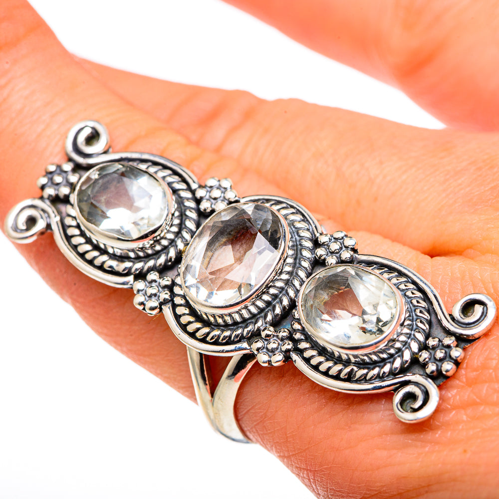 Green Amethyst Rings handcrafted by Anasilvercos - RING96932