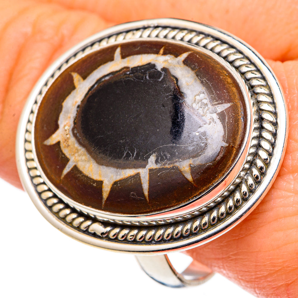 Septarian Geode Rings handcrafted by Anasilvercos - RING96938
