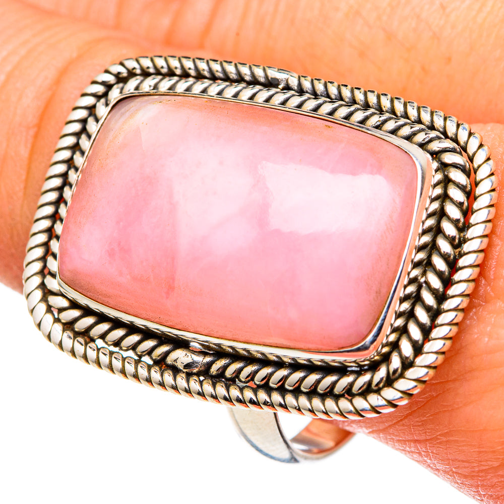Pink Opal Rings handcrafted by Anasilvercos - RING96946
