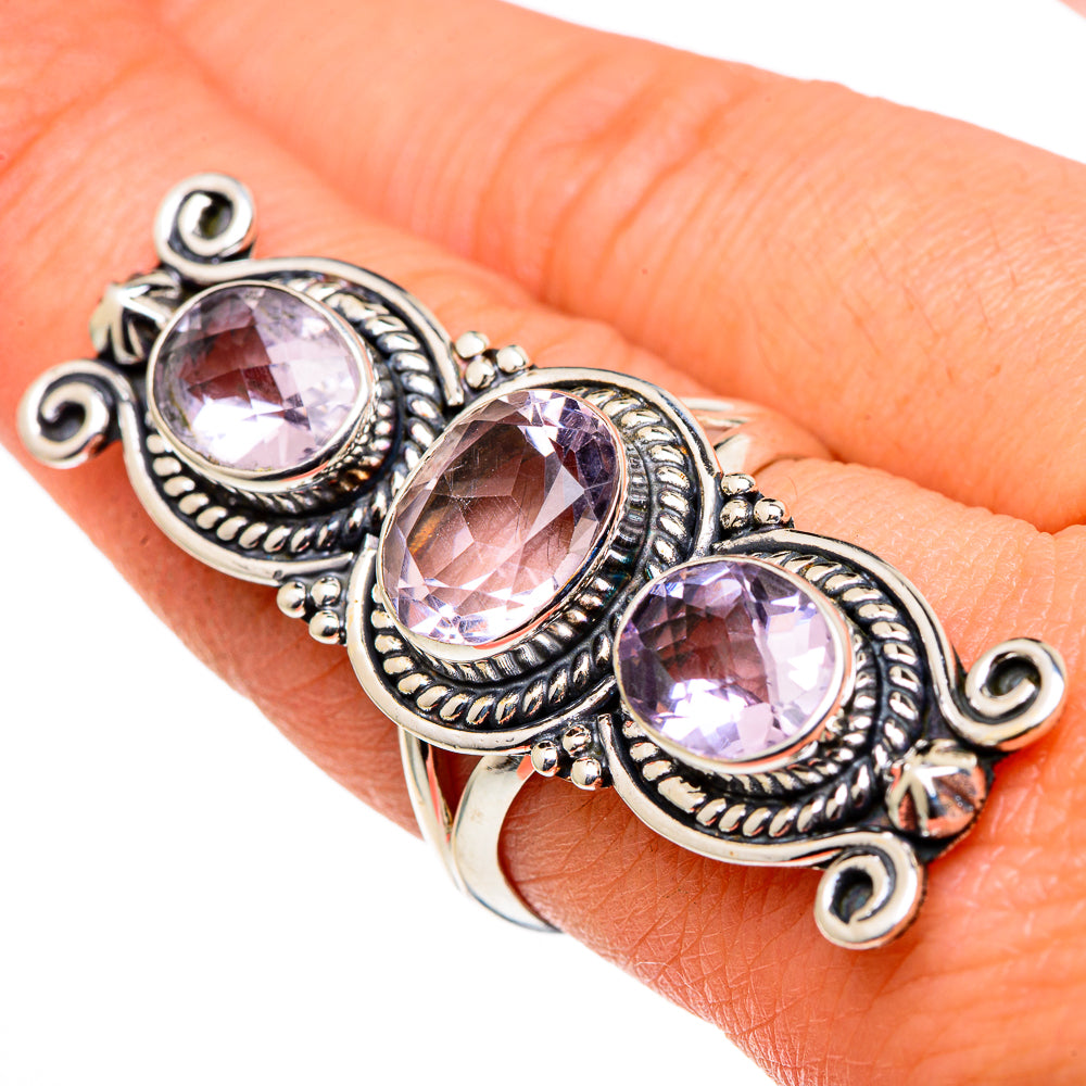 Kunzite Rings handcrafted by Anasilvercos - RING96953