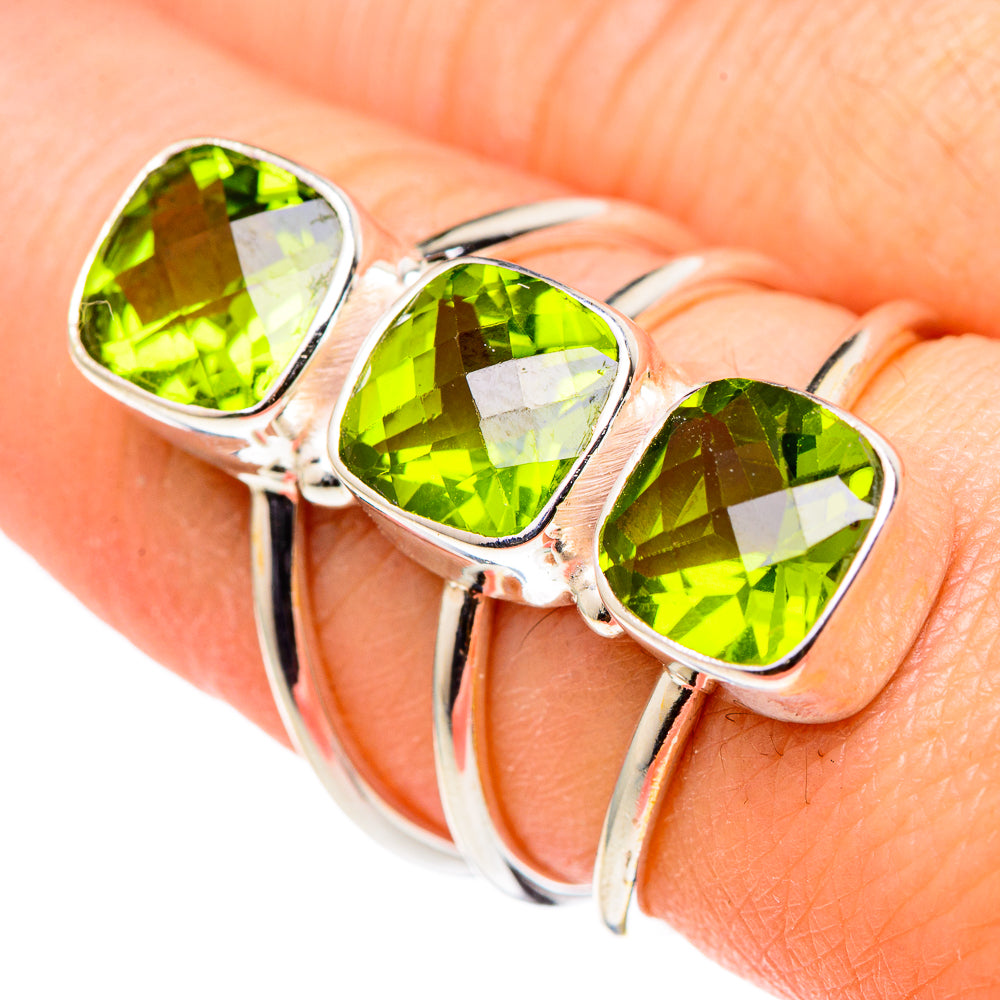 Peridot Rings handcrafted by Anasilvercos - RING96973