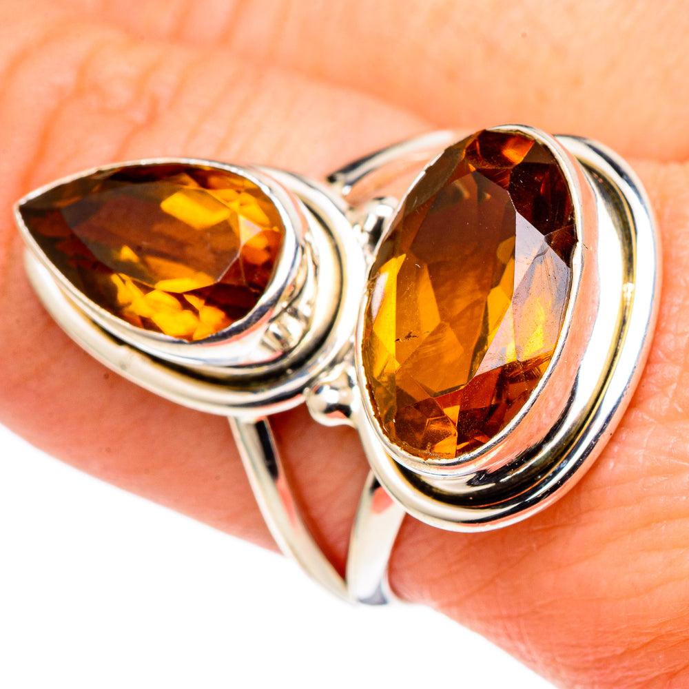 Mandarin Citrine Rings handcrafted by Anasilvercos - RING96982