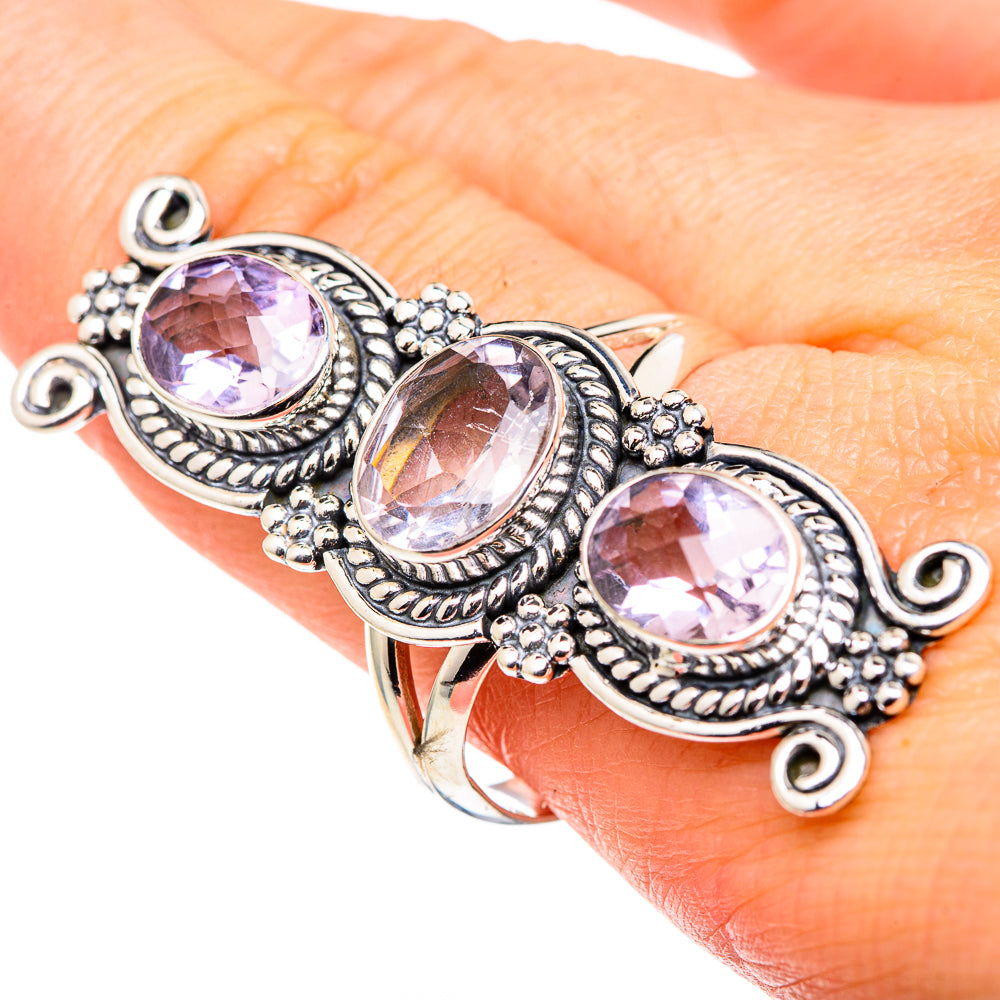 Kunzite Rings handcrafted by Anasilvercos - RING96985