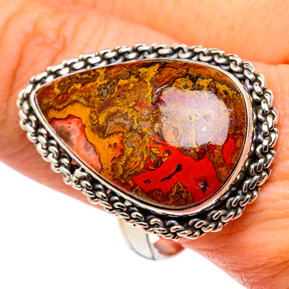 Moroccan Agate Rings handcrafted by Anasilvercos - RING97007