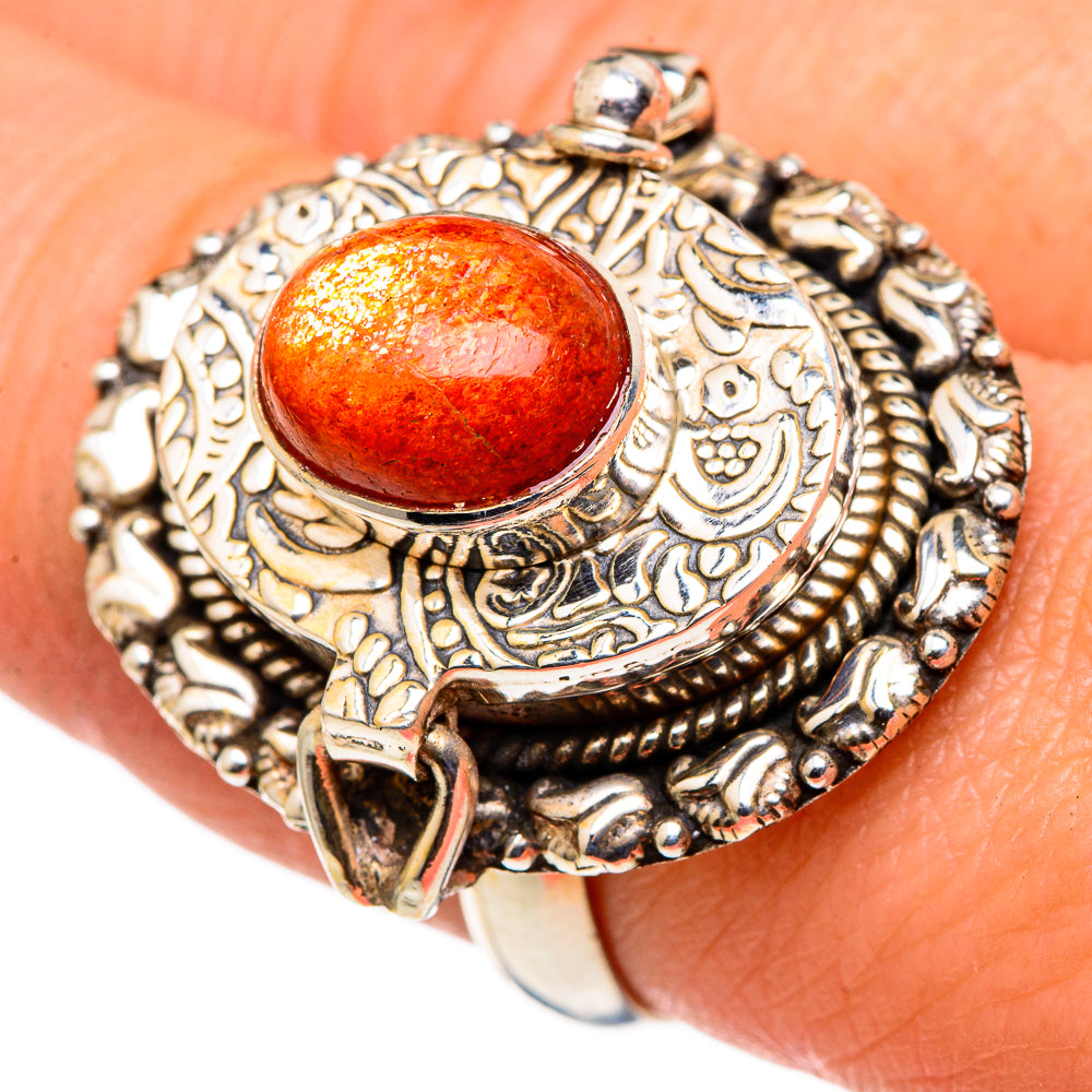 Sunstone Rings handcrafted by Anasilvercos - RING97008