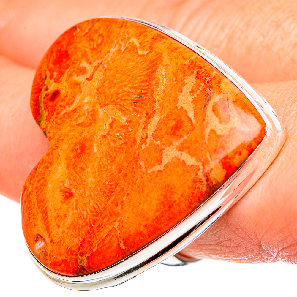 Sponge Coral Rings handcrafted by Anasilvercos - RING97010