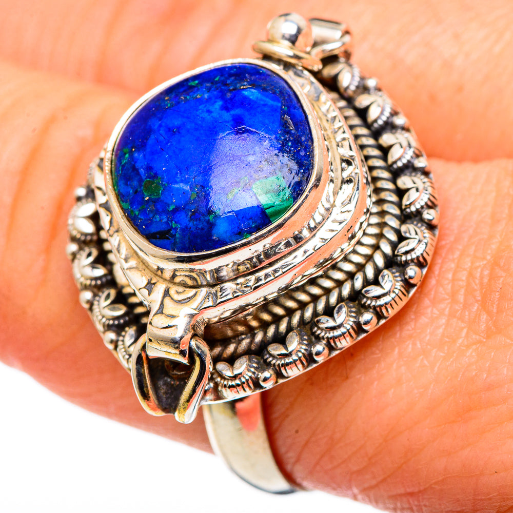 Azurite Rings handcrafted by Anasilvercos - RING97020