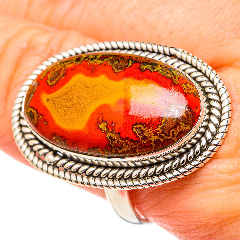 Moroccan Agate Rings handcrafted by Anasilvercos - RING97028