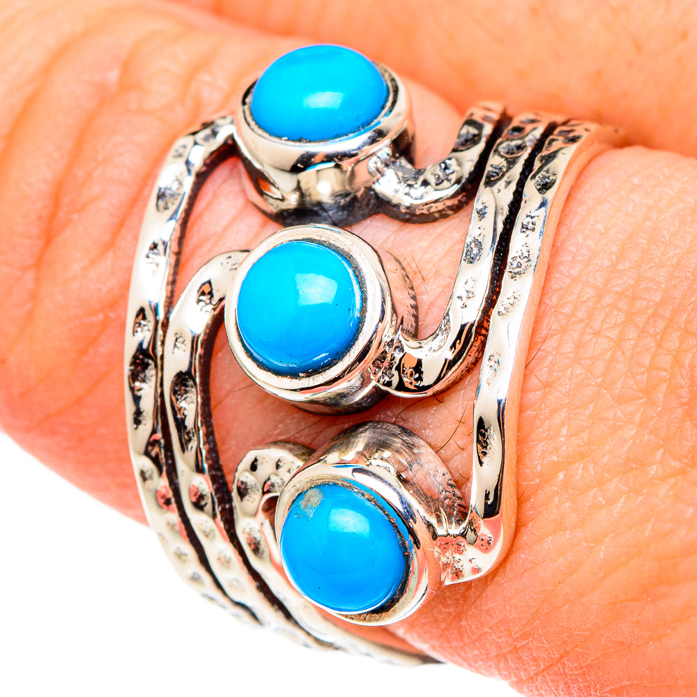 Larimar Rings handcrafted by Anasilvercos - RING97158