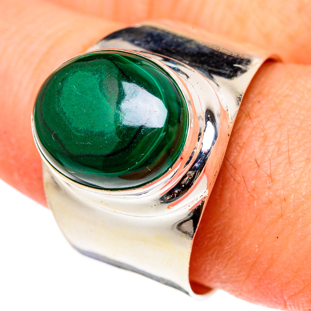 Malachite Rings handcrafted by Anasilvercos - RING97162