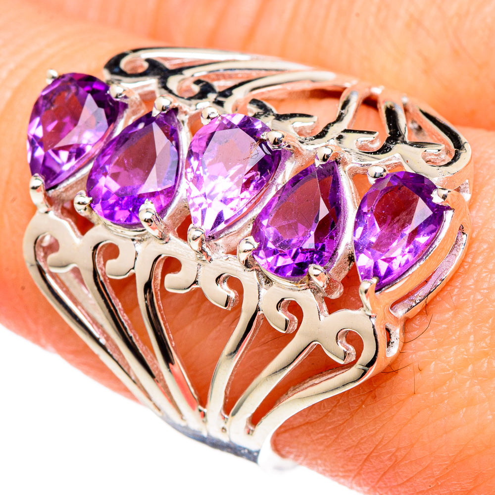 Amethyst Rings handcrafted by Anasilvercos - RING97173