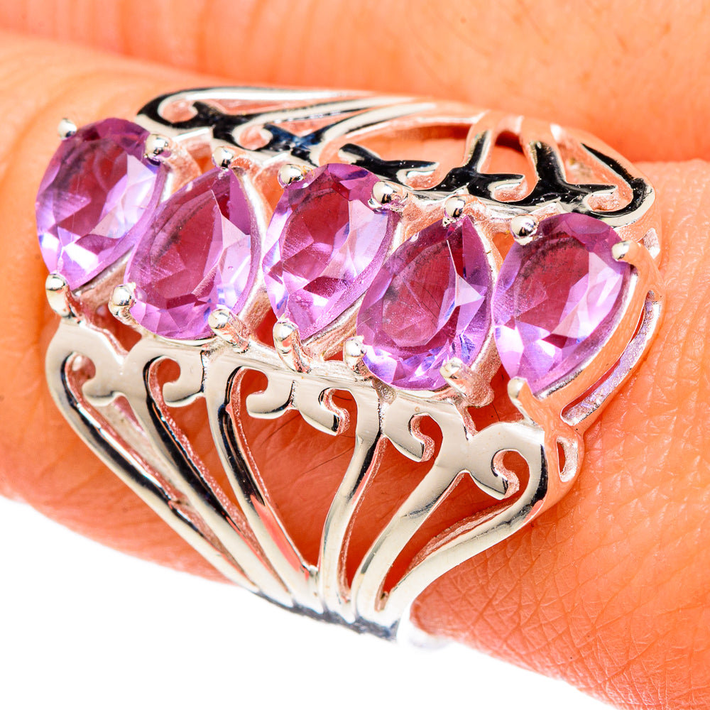 Color Change Alexandrite (lab.) Rings handcrafted by Anasilvercos - RING97175
