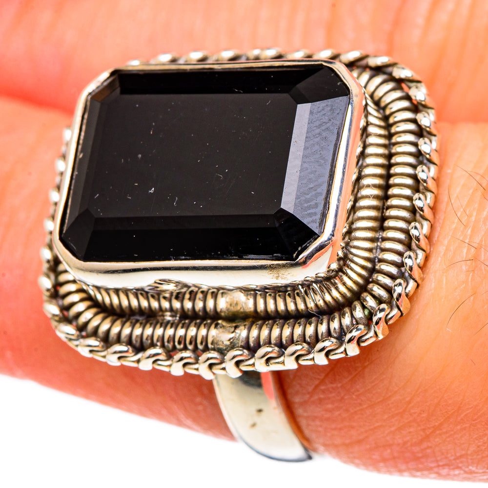 Black Onyx Rings handcrafted by Anasilvercos - RING97177