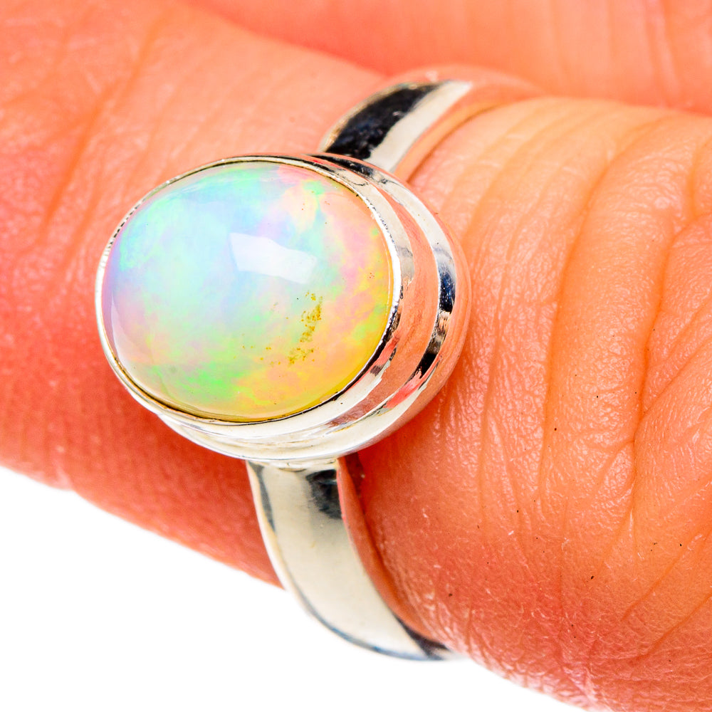 Ethiopian Opal Rings handcrafted by Anasilvercos - RING97184