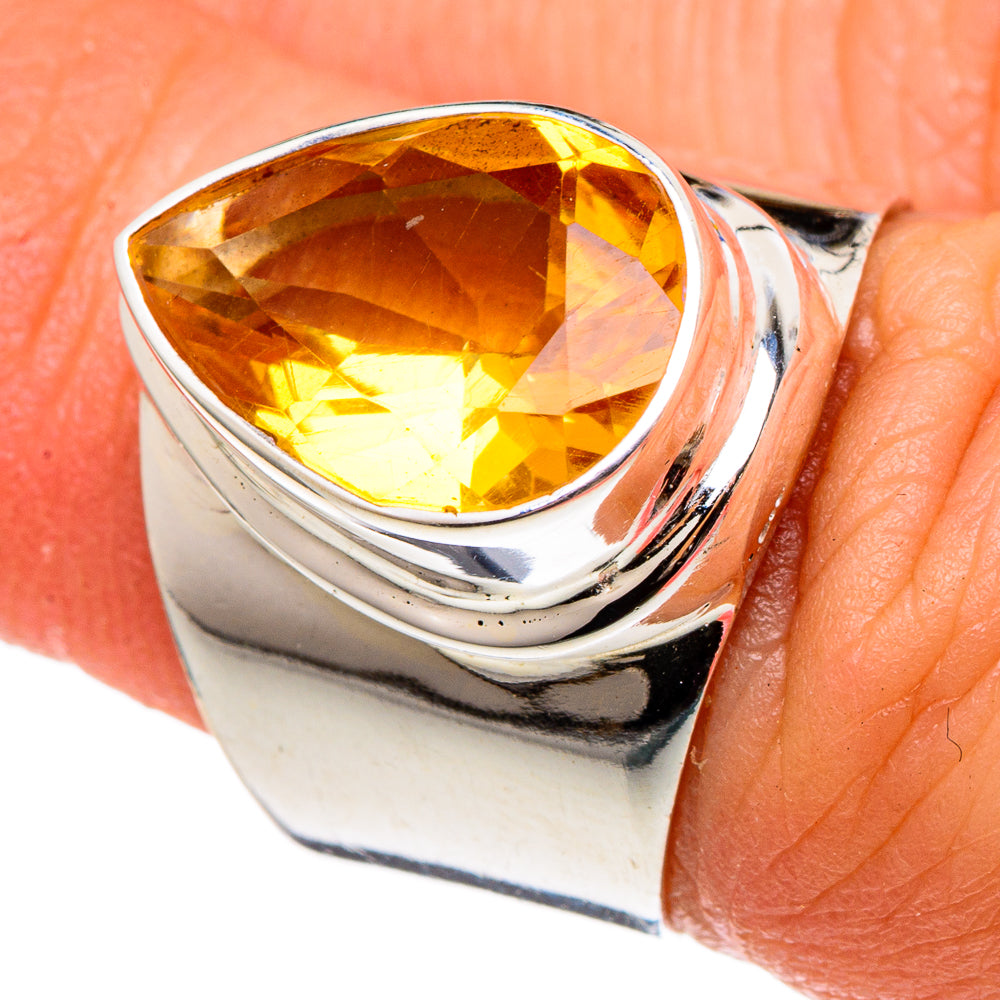 Citrine Rings handcrafted by Anasilvercos - RING97196